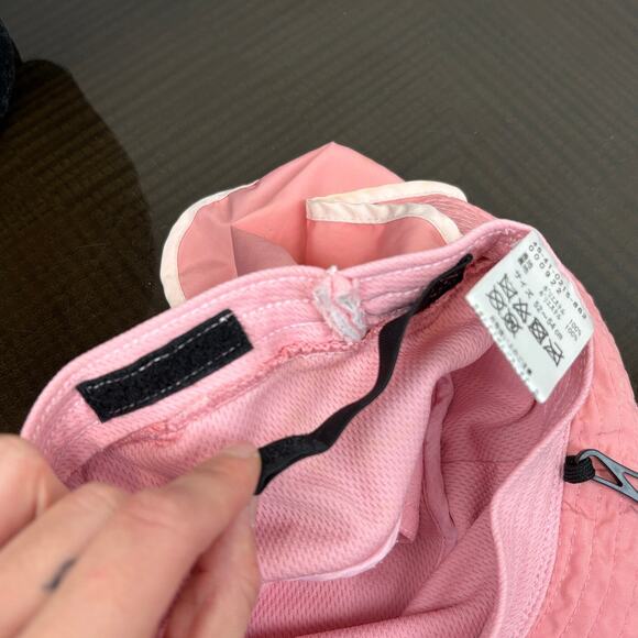 Beams Mini Bucket Hat Kid's Pink Strap Hat with Neck Cover - Picture 11 of 13